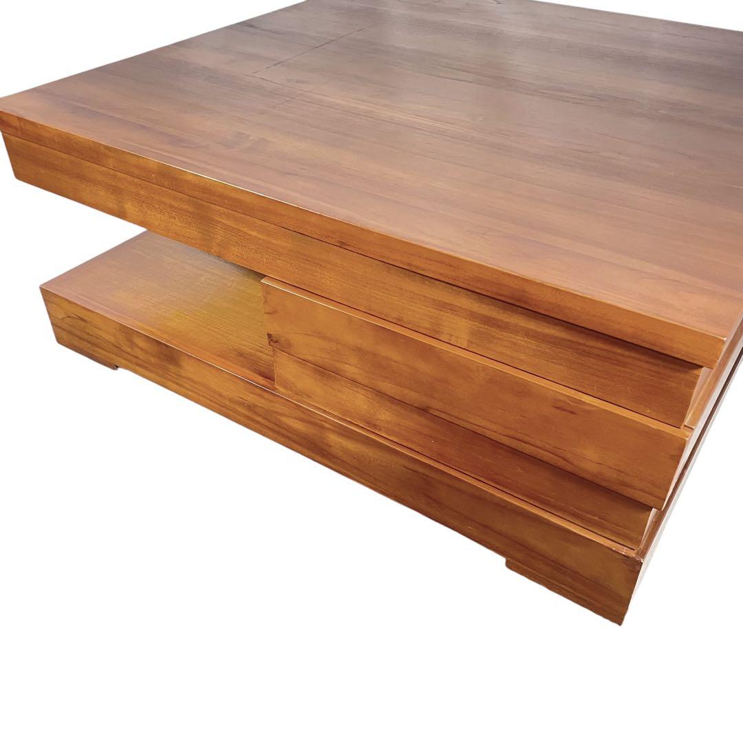 HR425 【希少デザイン】スキャンティーク　SCANTEAK 　ローテーブル