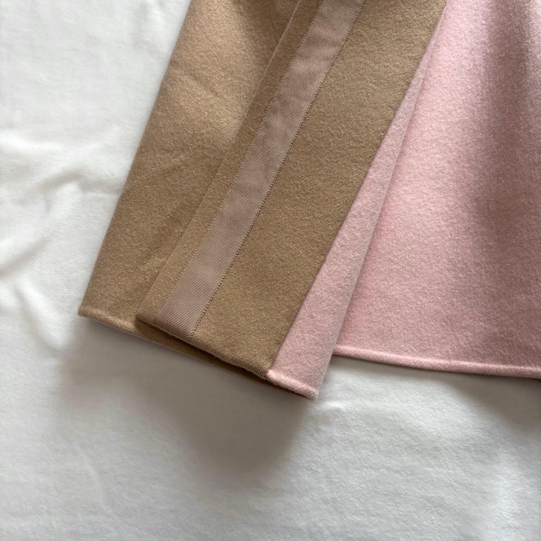 美品☆ボールジィ　トゥモローランド　カシミヤ混　ノーカラーコート ロングコート