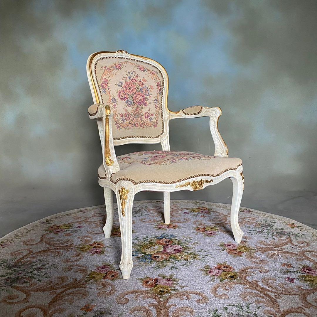 【プチポワン】チェア　アンティーク調　椅子　家具　インテリア