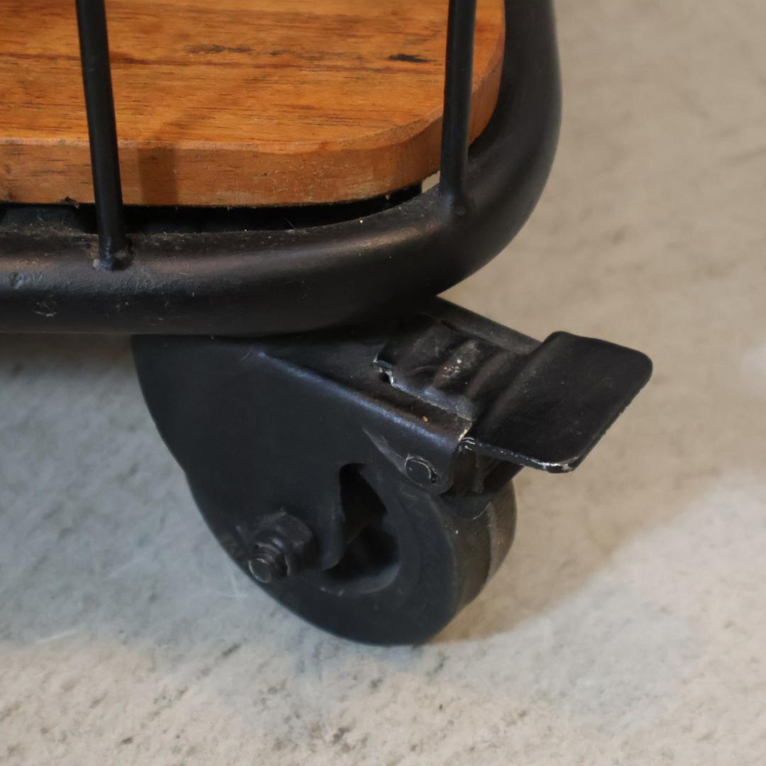 SPICE OF LIFE 3段ワイドワゴンラック オープンシェルフ 工業系