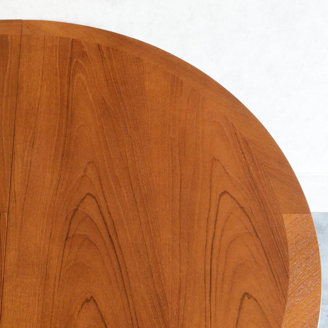 Nathan ヴィンテージ エクステンション コンパクト ラウンドテーブル 伸縮