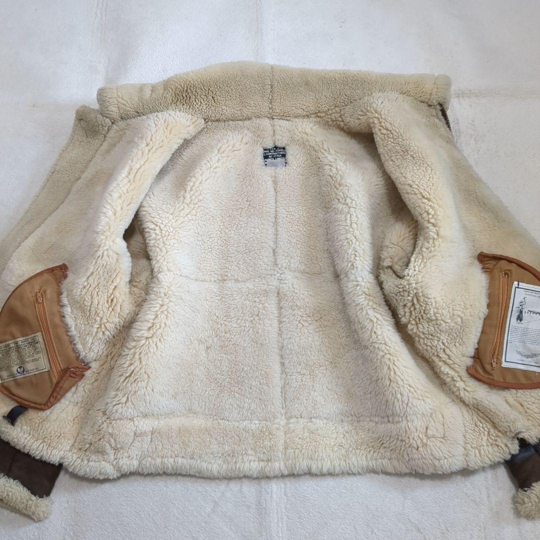 AVIREX フライトジャケット B-3 ムートン 希少 42サイズ ブラウン