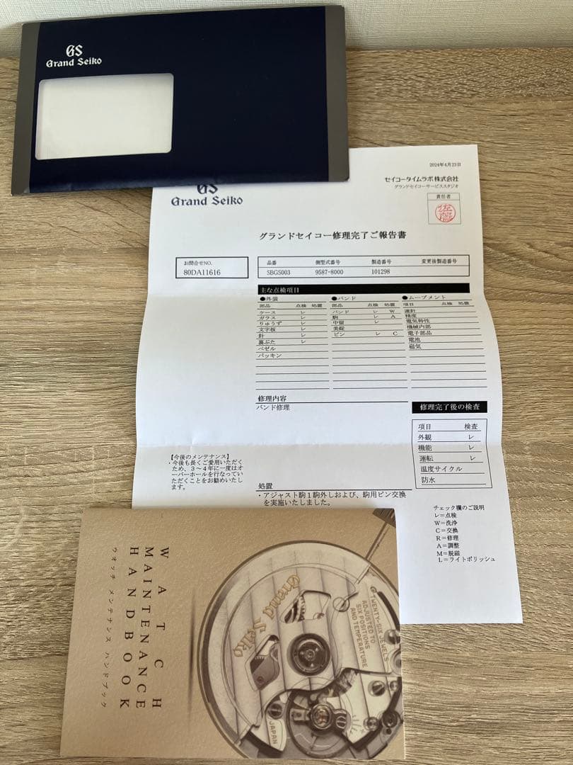 ぺ*ん様 【正規品 可動品】Grand Seiko SBGS003 9587-8