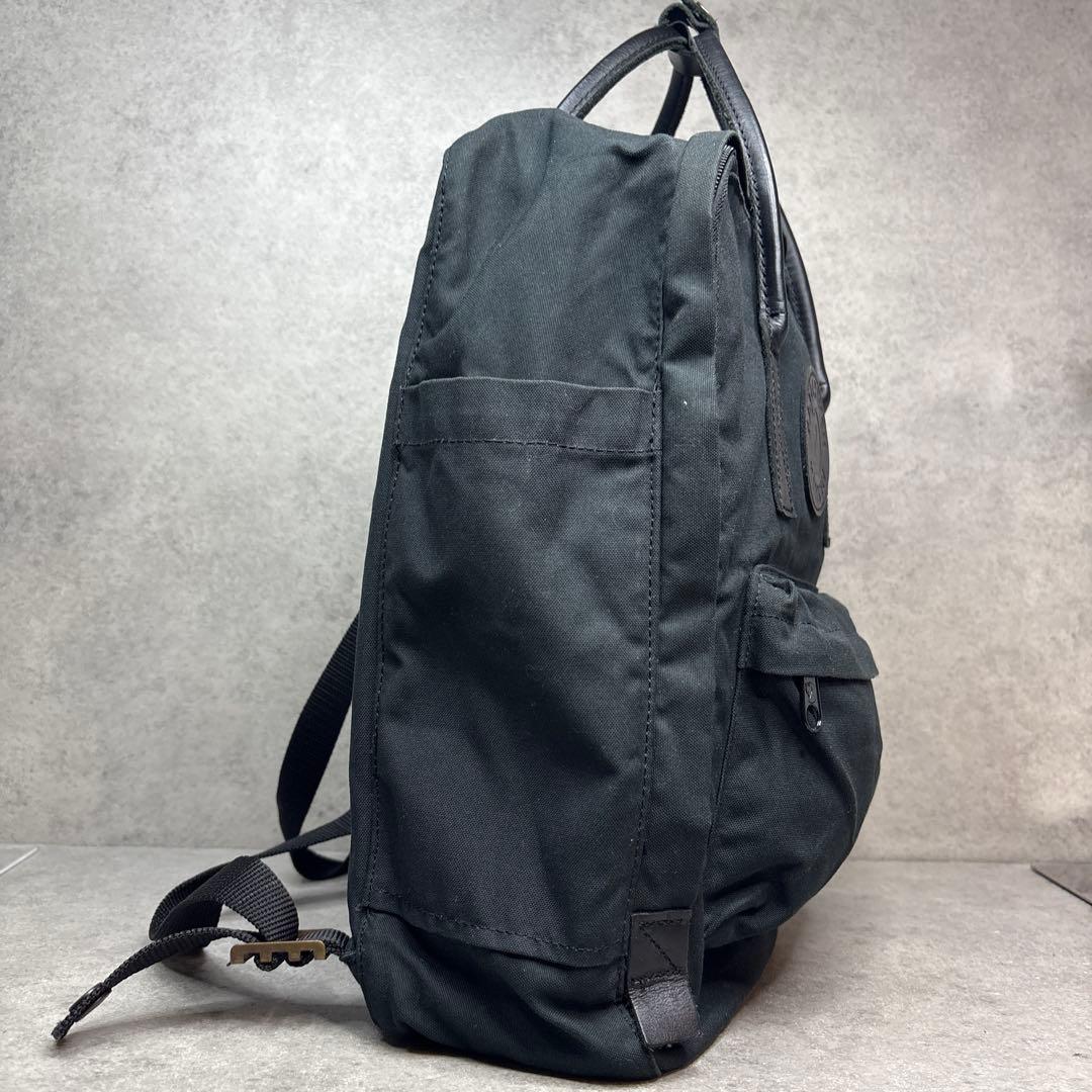 美品！カンケンリュックサック バッグ フェールラーベン 16L ブラック 本革