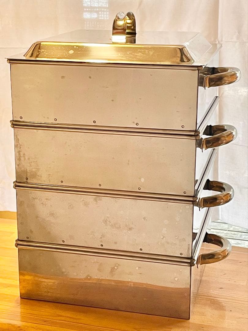 業務用ステンレス3段蒸し器　美品！