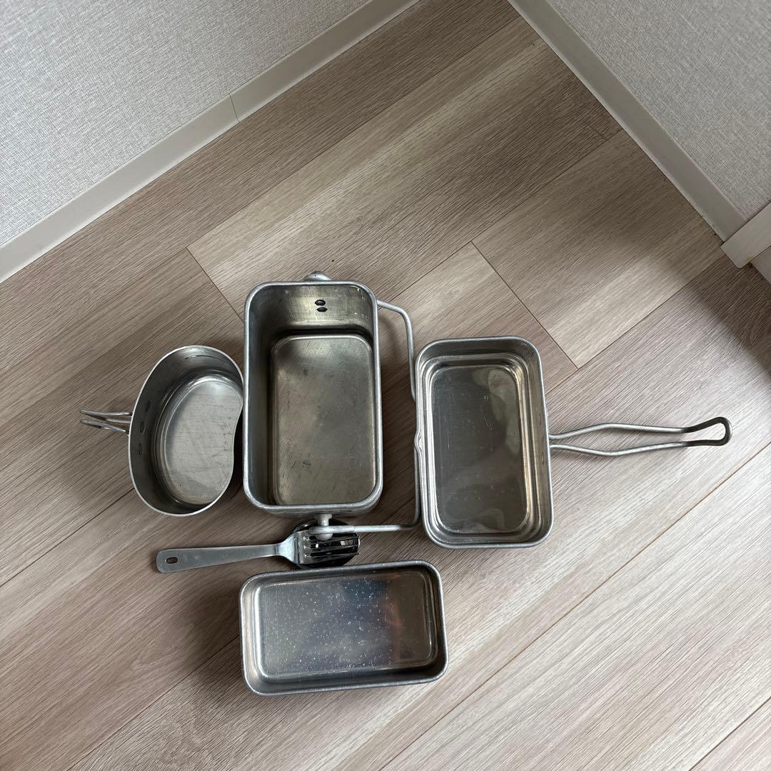 フランス軍　飯盒　メスキット　カトラリー　セット　デッドストック