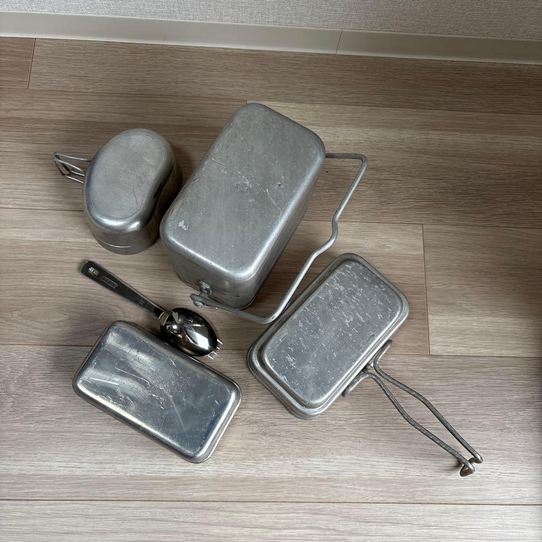 フランス軍　飯盒　メスキット　カトラリー　セット　デッドストック