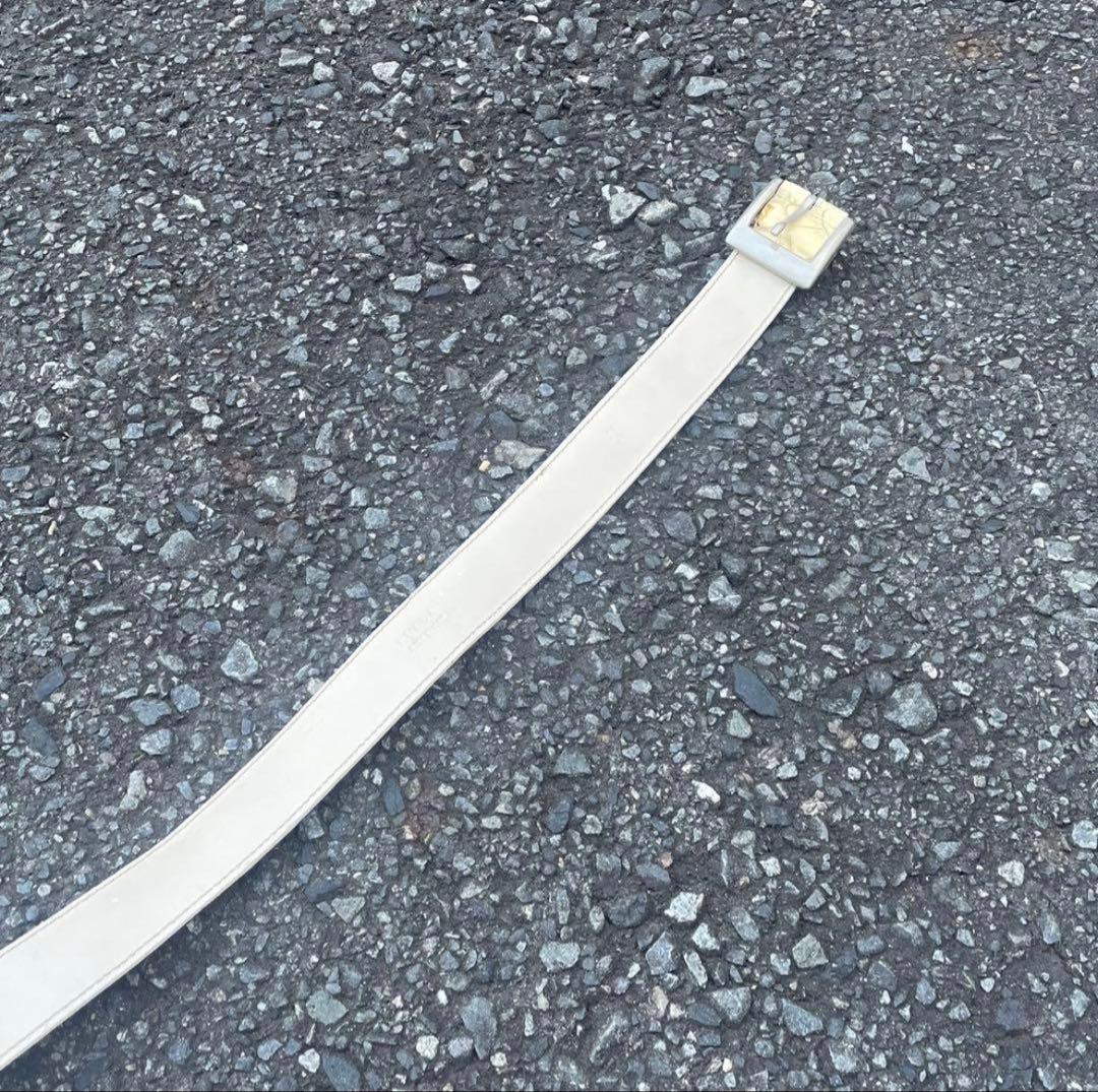 00s PRADA レザーベルト 型押し クロコダイ archive