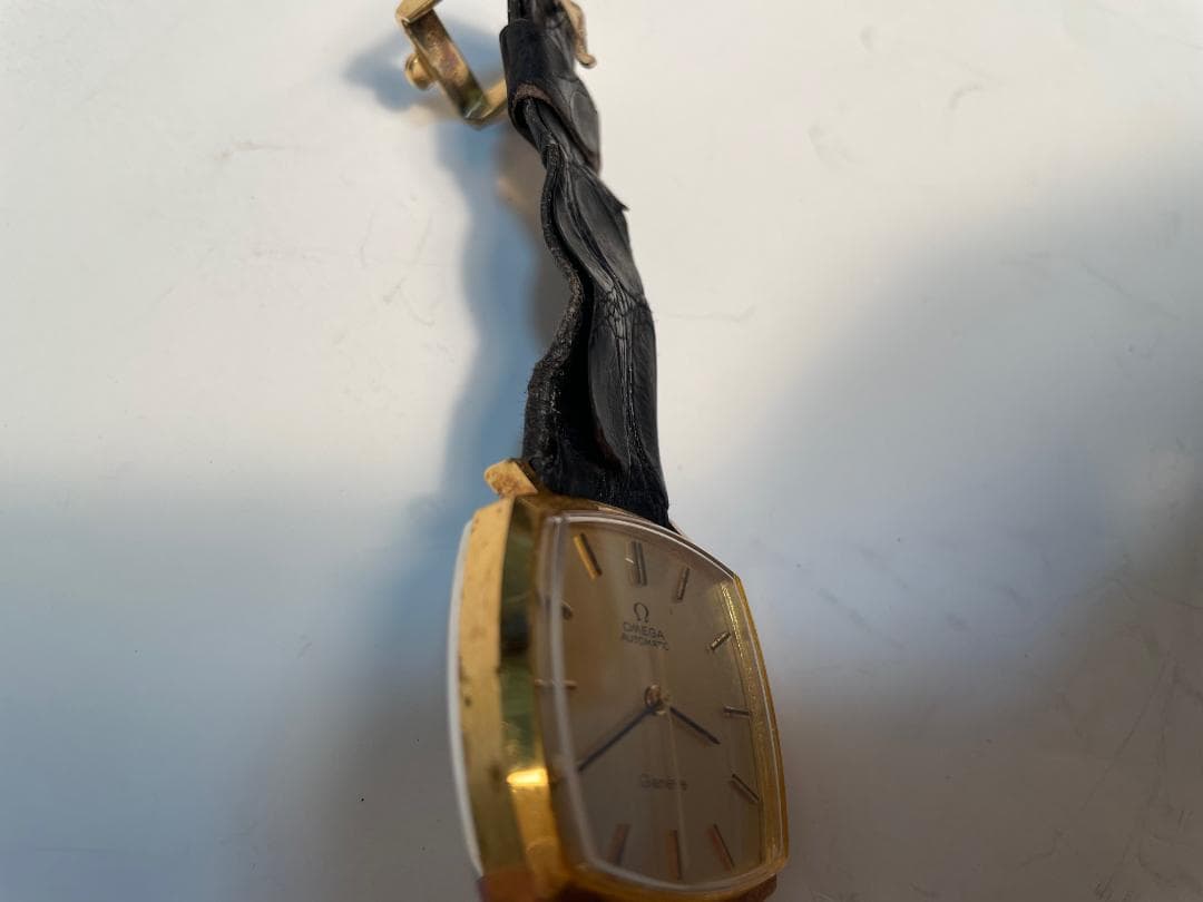 オメガ 手巻き アナログ時計 ゴールド