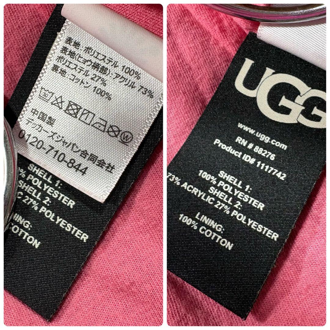 UGG アグ　フェイクファージャケット　ボア　オーバーサイズ　ヒョウ柄　S