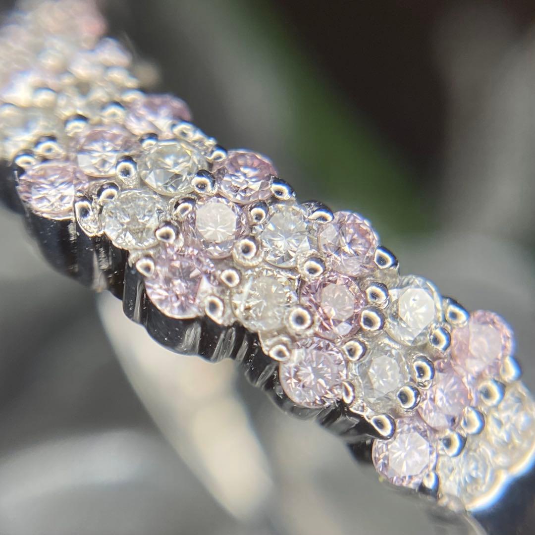 『専用です』天然無処理ピンクダイヤモンド カラーレススタッカブル 計0.50ct