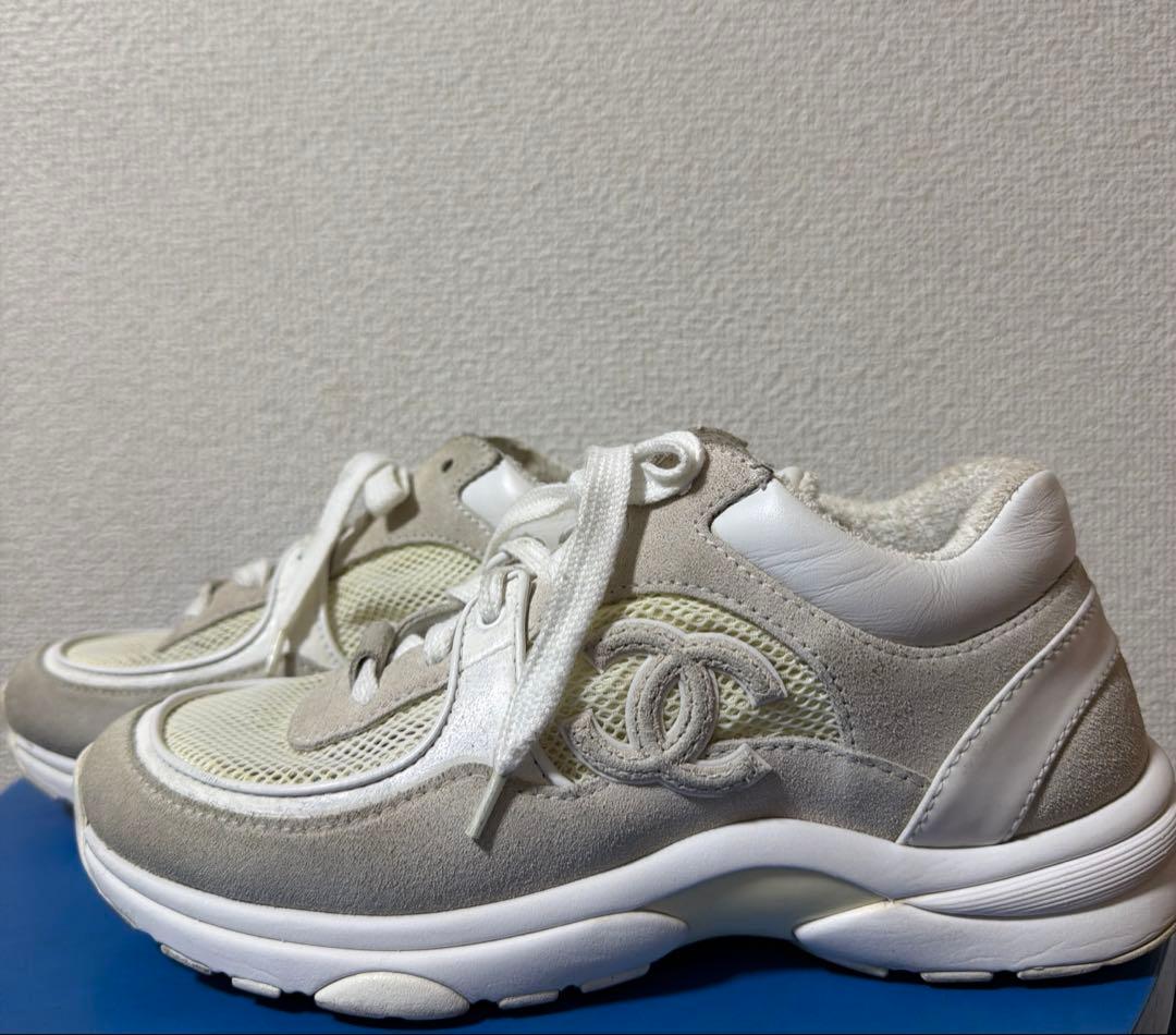 【即購入OK】CHANEL シャネル スニーカー 36 23cm ホワイト 美品
