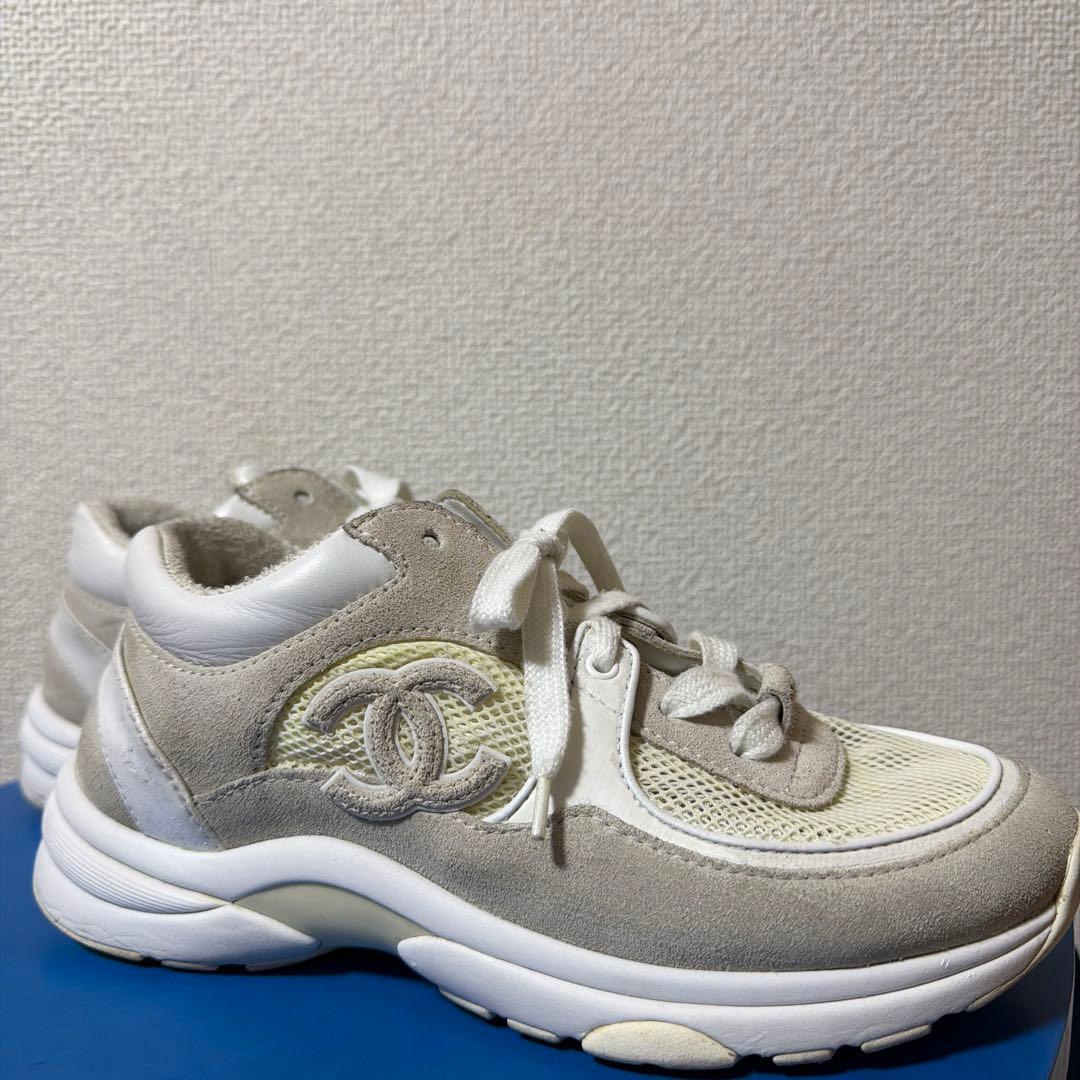 【即購入OK】CHANEL シャネル スニーカー 36 23cm ホワイト 美品