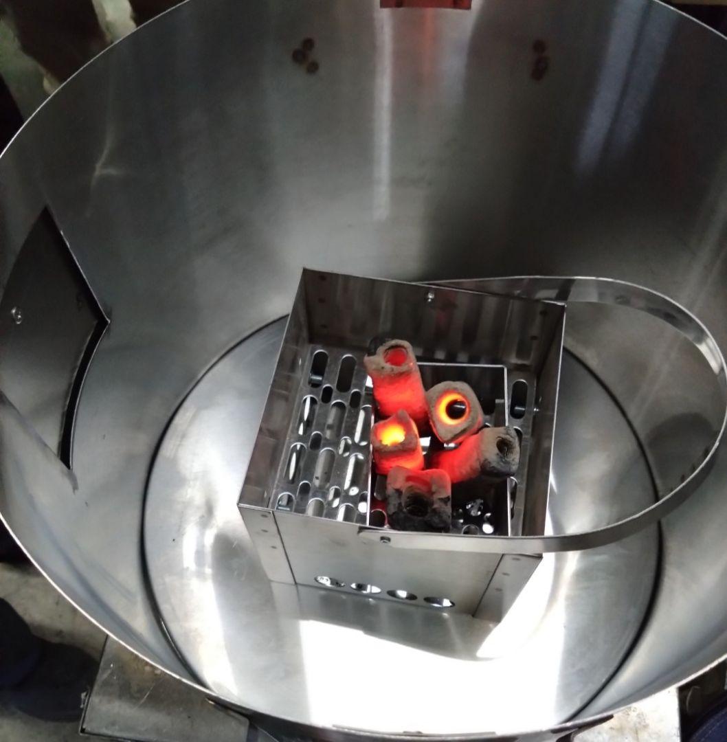 台数限定 値下げ「炭火」焼き芋 丸釜 網付き 軽トラ さつまいも 農家 MG1