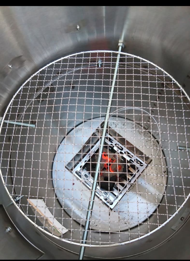 台数限定 値下げ「炭火」焼き芋 丸釜 網付き 軽トラ さつまいも 農家 MG1