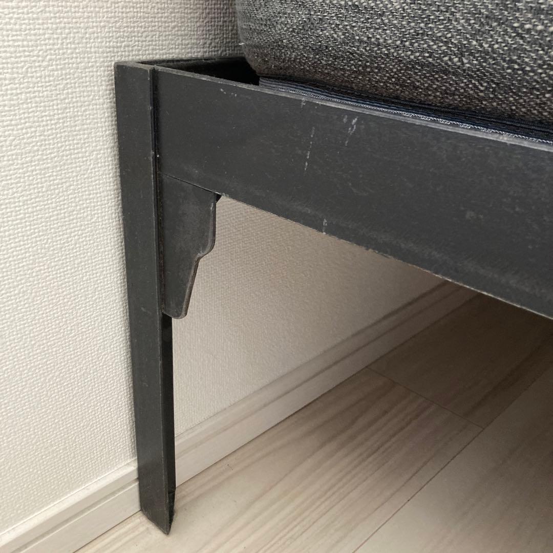 UNICO LUMBERアイアンベッドフレーム(シングル)+ニトリマットレス