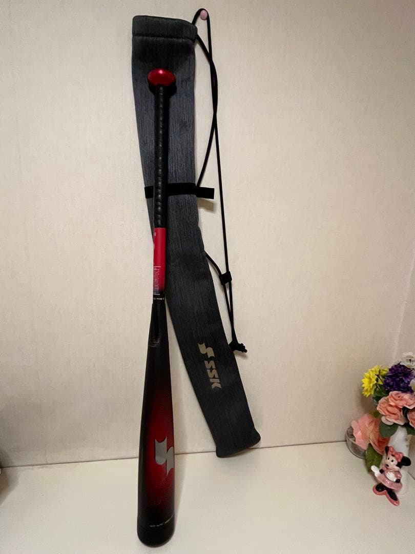 人気の赤と黒のグラデーション！SSK MM23 軟式バット (専用バック付き)