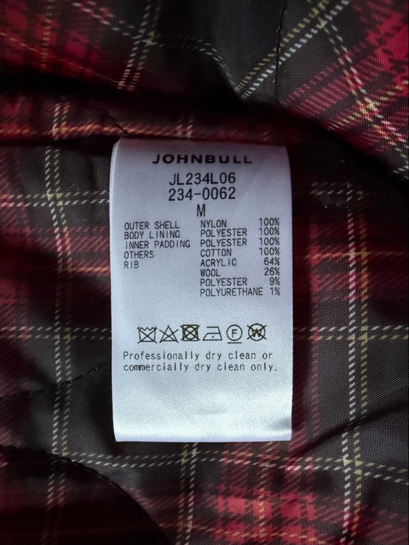 JOHNBULL ジョンブル ナイロンツイル ロング MA-1 コートMサイズ