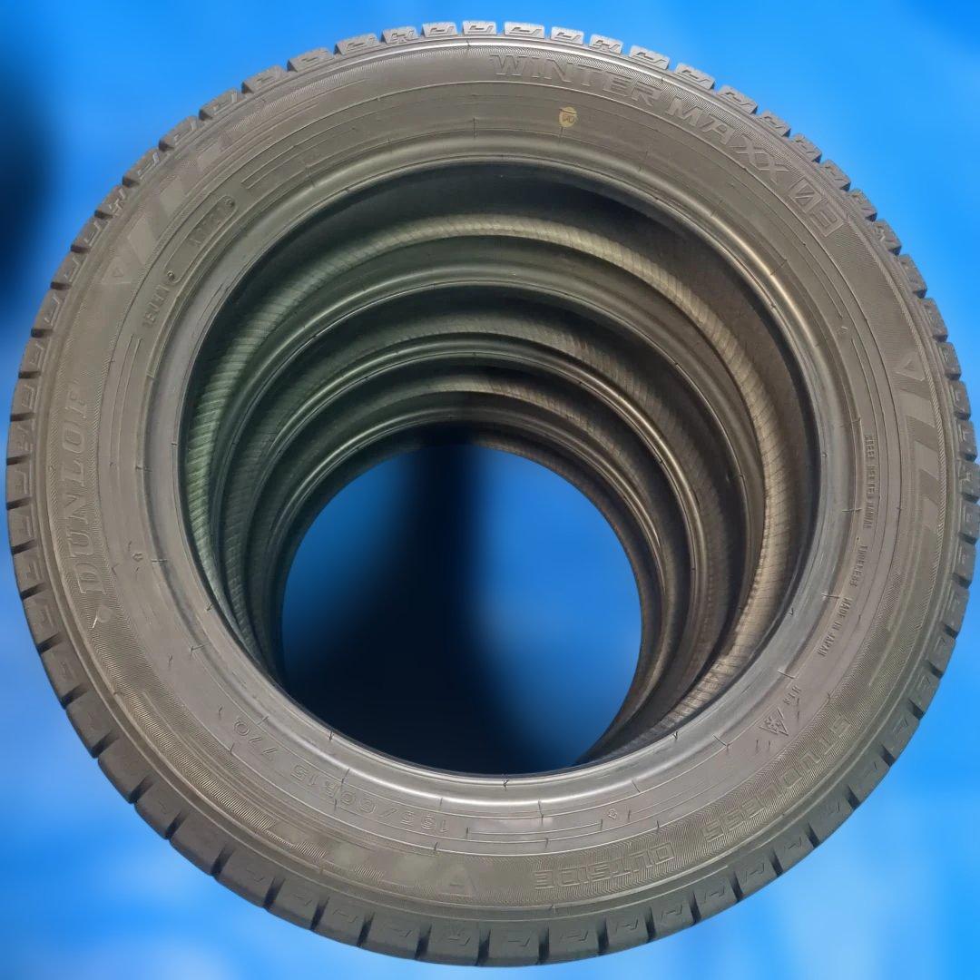 165/60R15 ダンロップWM03 溝高 4本 送料込み