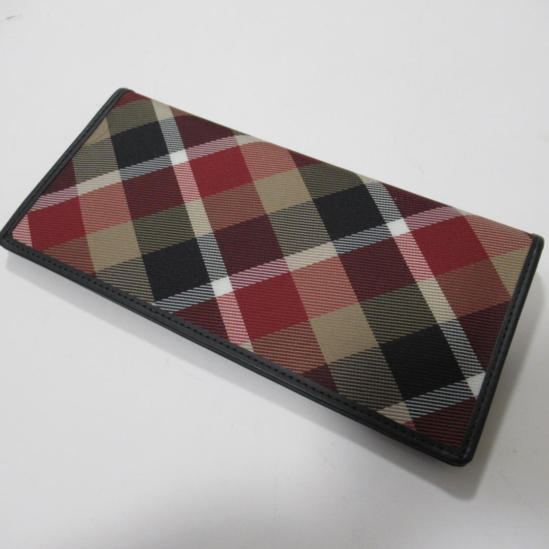 ブラックレーベルクレストブリッジ新品レッド ロングウォレット / 長財布