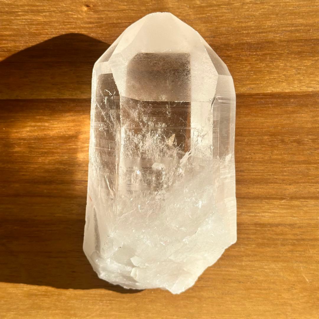 【水晶　ロック クリスタル】　バーコード入り　ビッグポイント　⑤