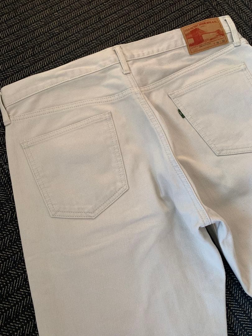 FOB FACTORY エフオービー F1134 ピケパンツ W36 日本製