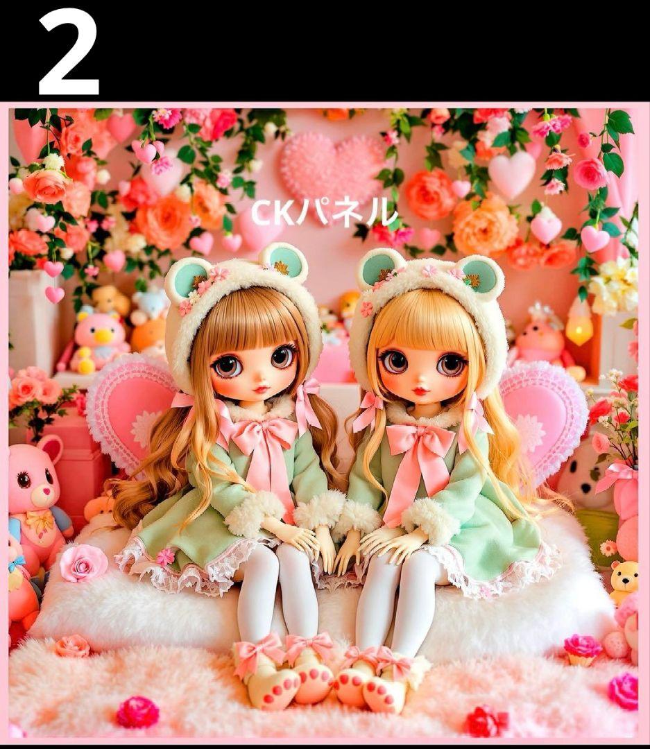 オーダーページ　ハンカチ 322 女の子　にゃん柄　1/19　ハンドメイド