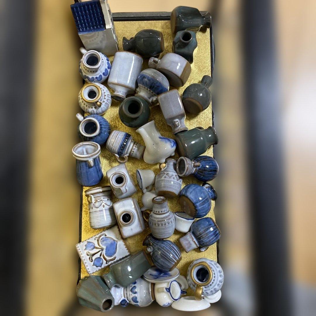 陶器のミニチュアの置物　だいたい35点セット　アンティーク　かわいい