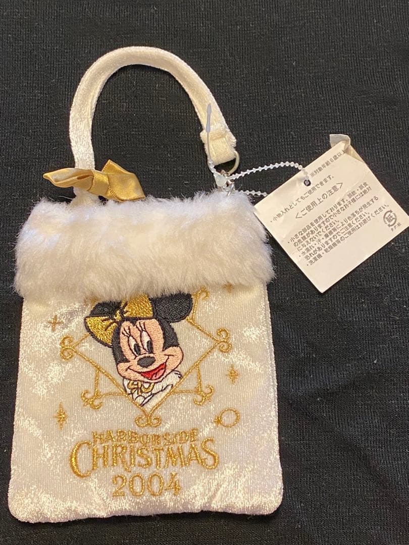 ベロア調　ディズニー　ミニー　小物入れ　ティッシュ入れ付き　多機能小物入れ