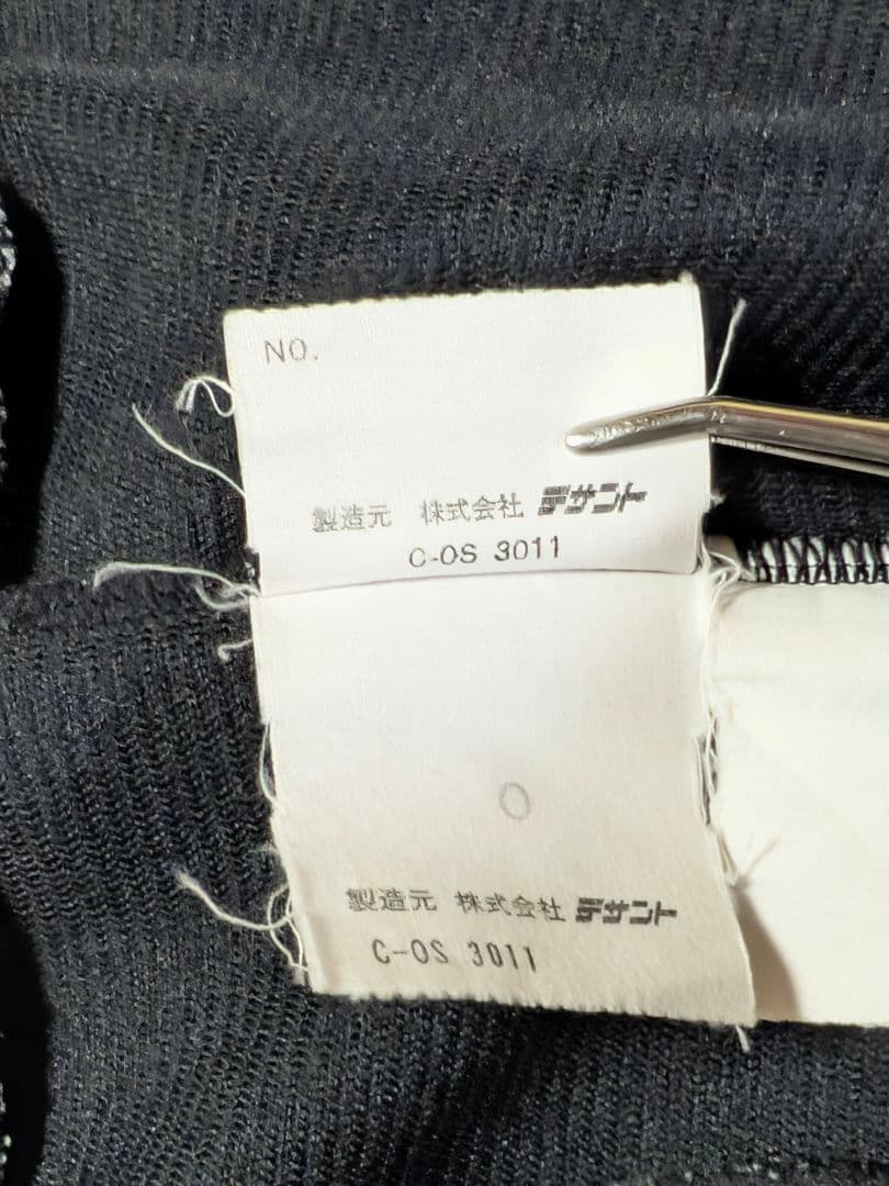 80s デサント 阪神タイガース　ジャージ トラックジャケット O ブラック 黒