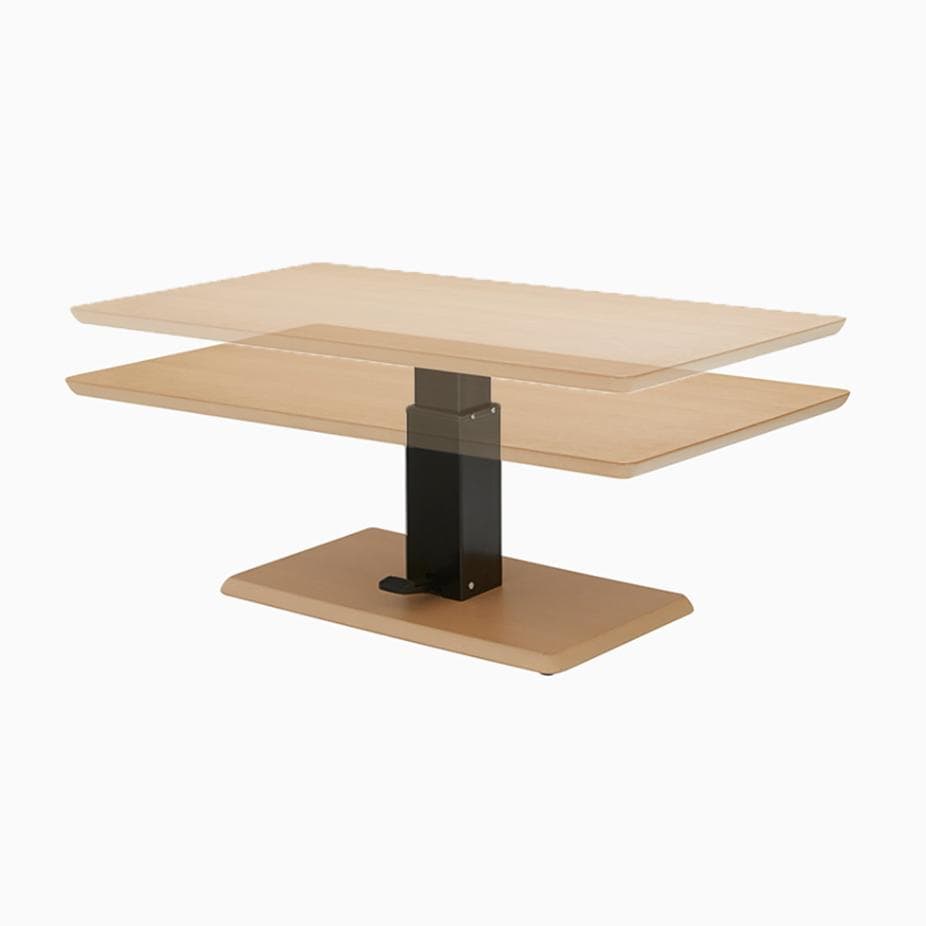 [お得] IDC 大塚家具 日本製 昇降式テーブル（ロータイプ）※匿名・送料込み