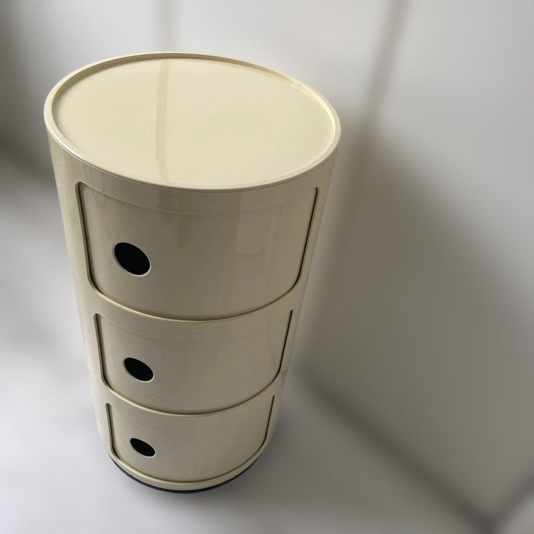 正規品　Kartellカルテル　コンポニビリ 3段 ホワイト　キャビネット　収納