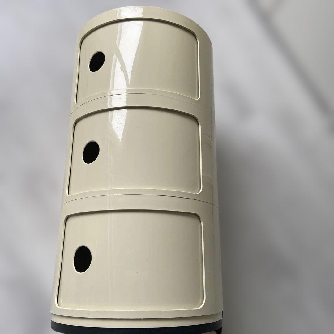 正規品　Kartellカルテル　コンポニビリ 3段 ホワイト　キャビネット　収納