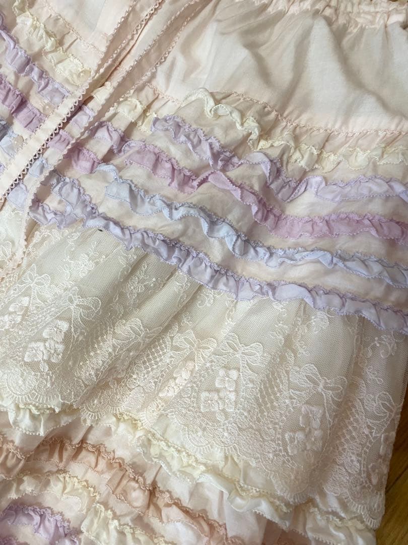 PINKHOUSE 配色フリルスカート