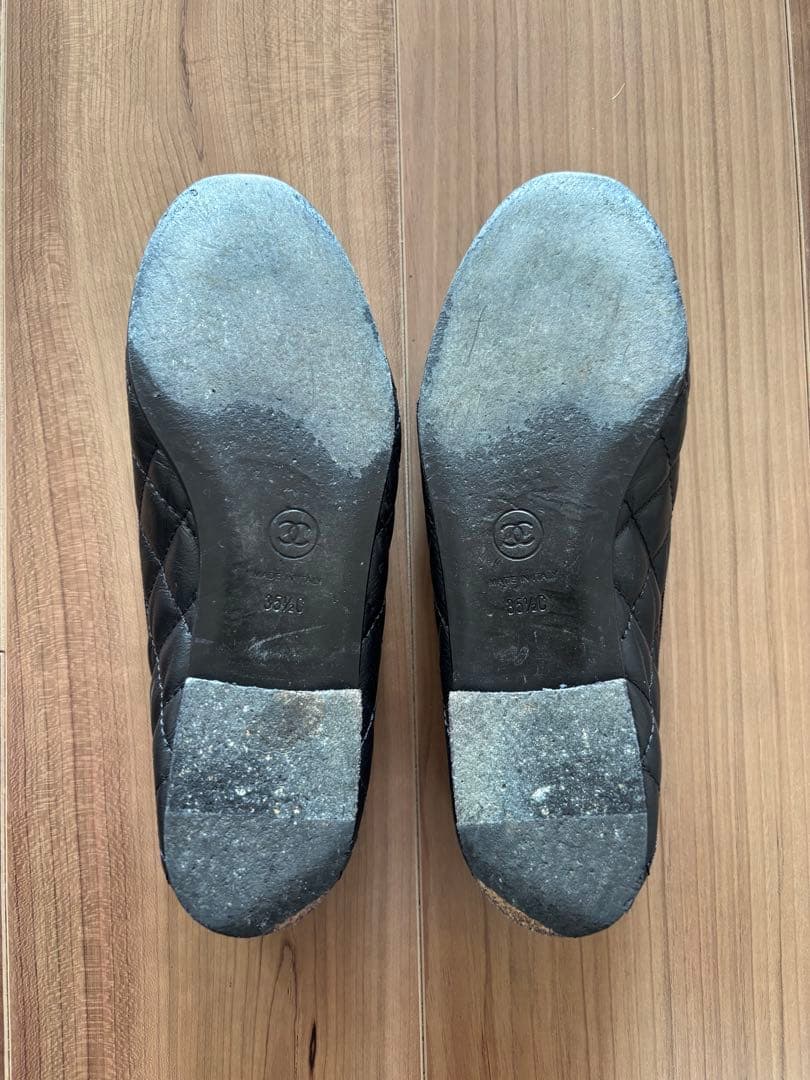 美品【CHANEL シャネル】バレリーナ 35.5(22.5センチ) 保存袋付