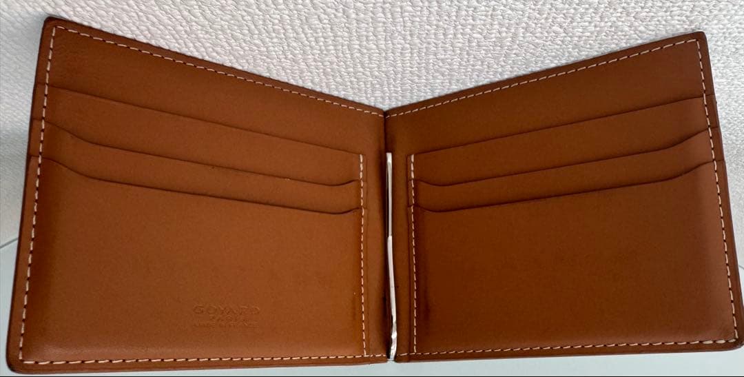 美品　GYOARD ゴヤール　マネークリップサン・トマ ブラック×ブラウン