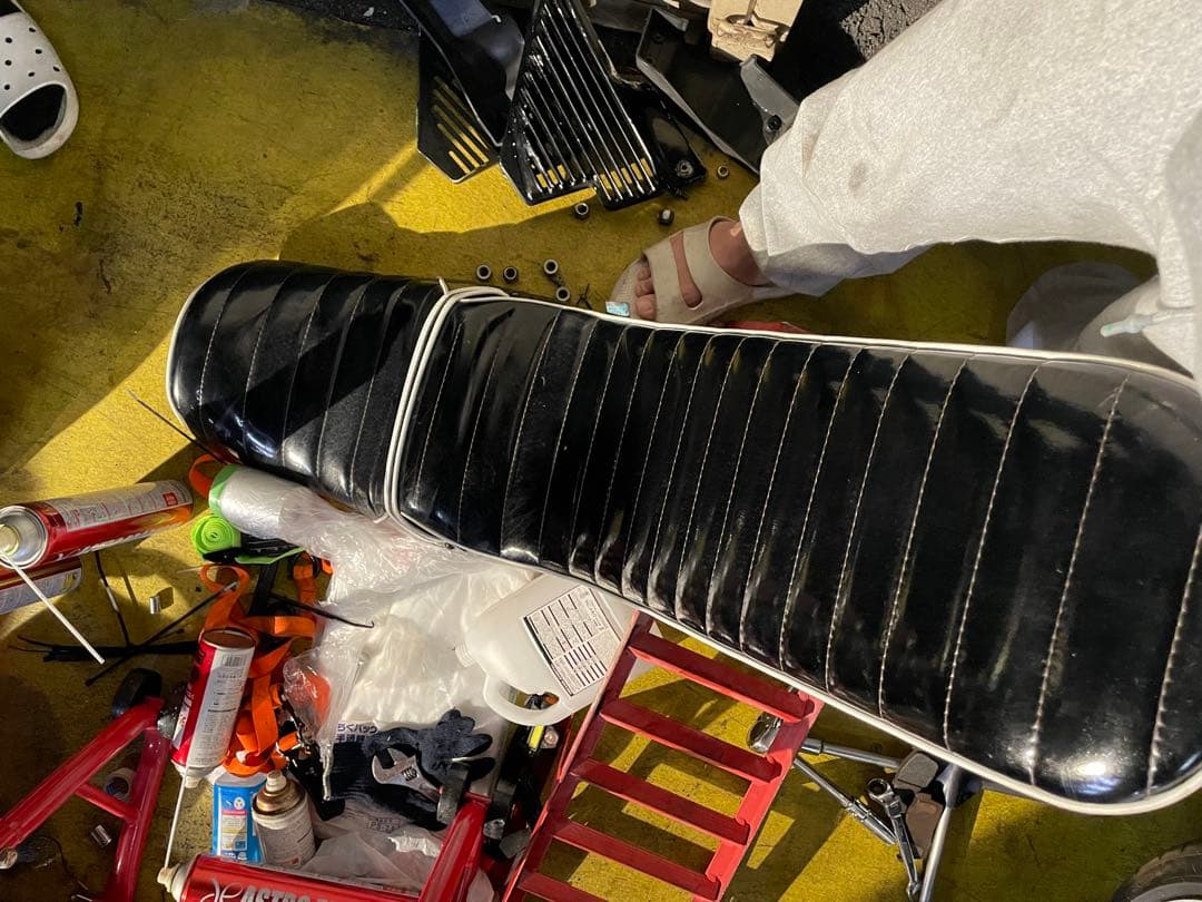 オオカワ！！xjr400r 三段シート　3段シート　xjr xjr400