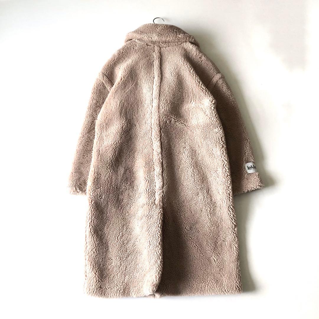 2970A美品　ジャッキー　テディベアロングコート　ベージュ　M