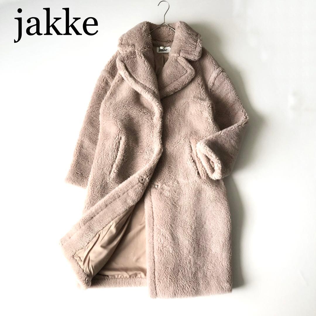 2970A美品　ジャッキー　テディベアロングコート　ベージュ　M