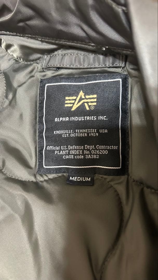 ALPHA INDUSTRIES CWU-45Pフライトジャケット Mサイズ