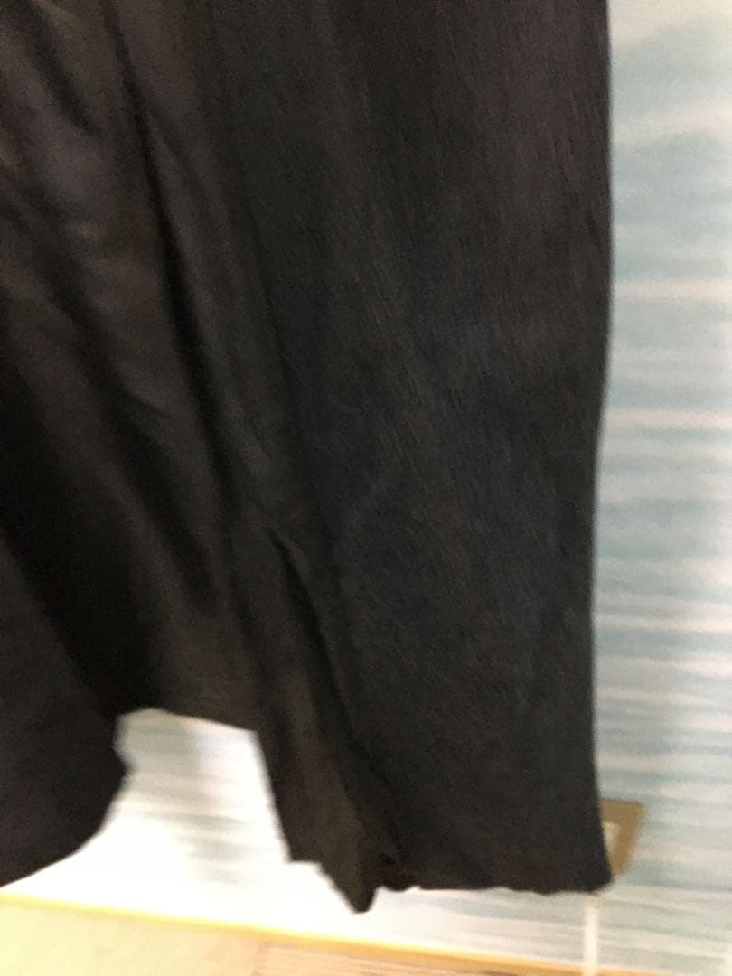 【Y'sヨウジヤマモト】ロング丈コート　フェルト生地　グレー　モード 日本製