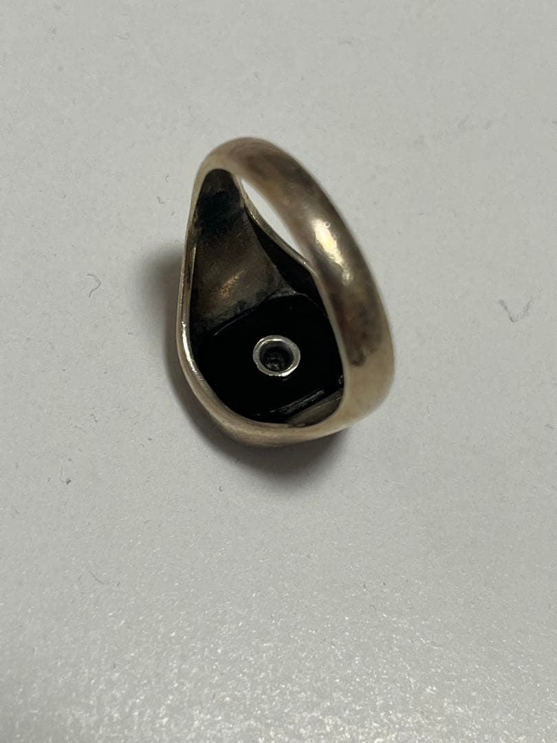 英国製 シルバー925 70s ヴィンテージ シグネットリング 20号