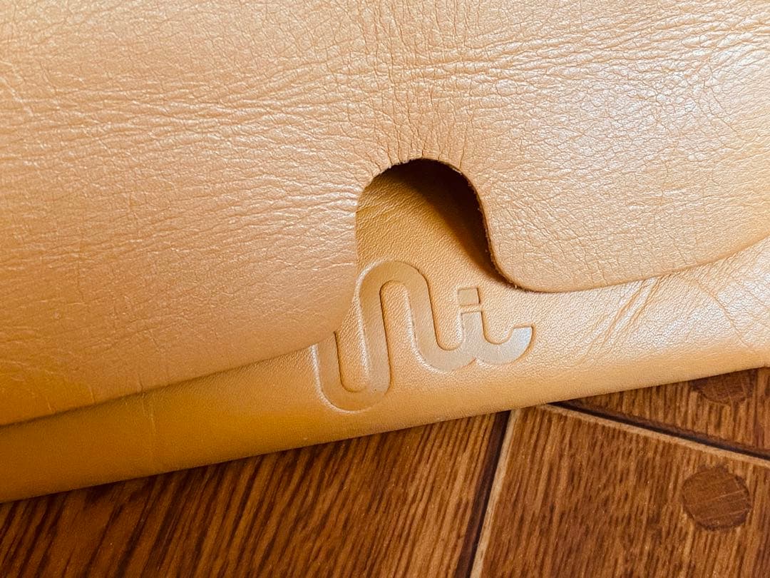 Uni&Co ユニアンドコー メッセンジャーバッグ ブラウニー イエロー L牛革