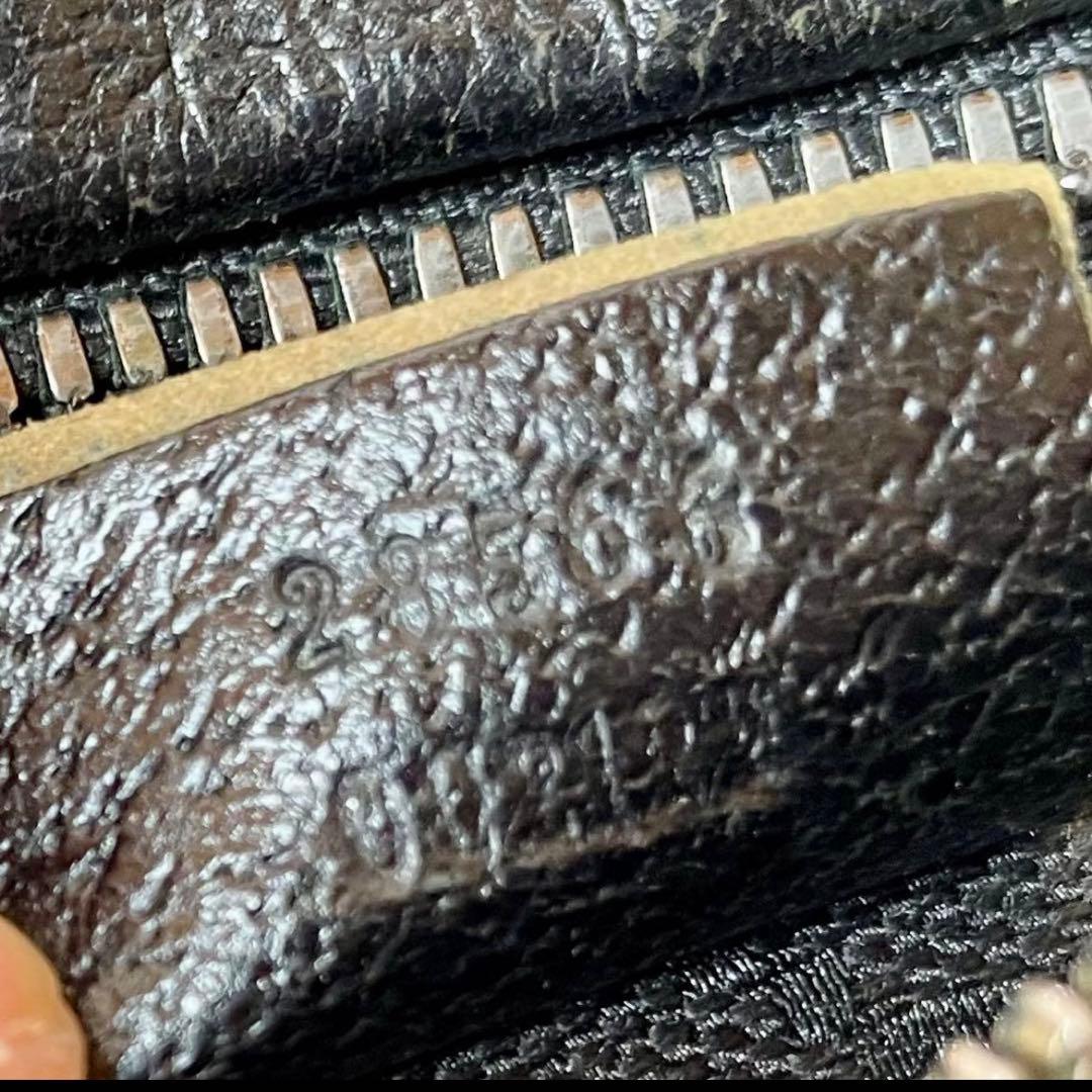 【GUCCI】ブラック ボディバッグ ウエストポーチ ブラック GGパターン