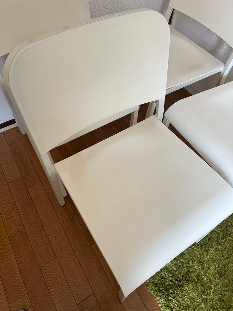 早い者勝ちIKEA MELLTORP ホワイト ダイニングチェア シンプル