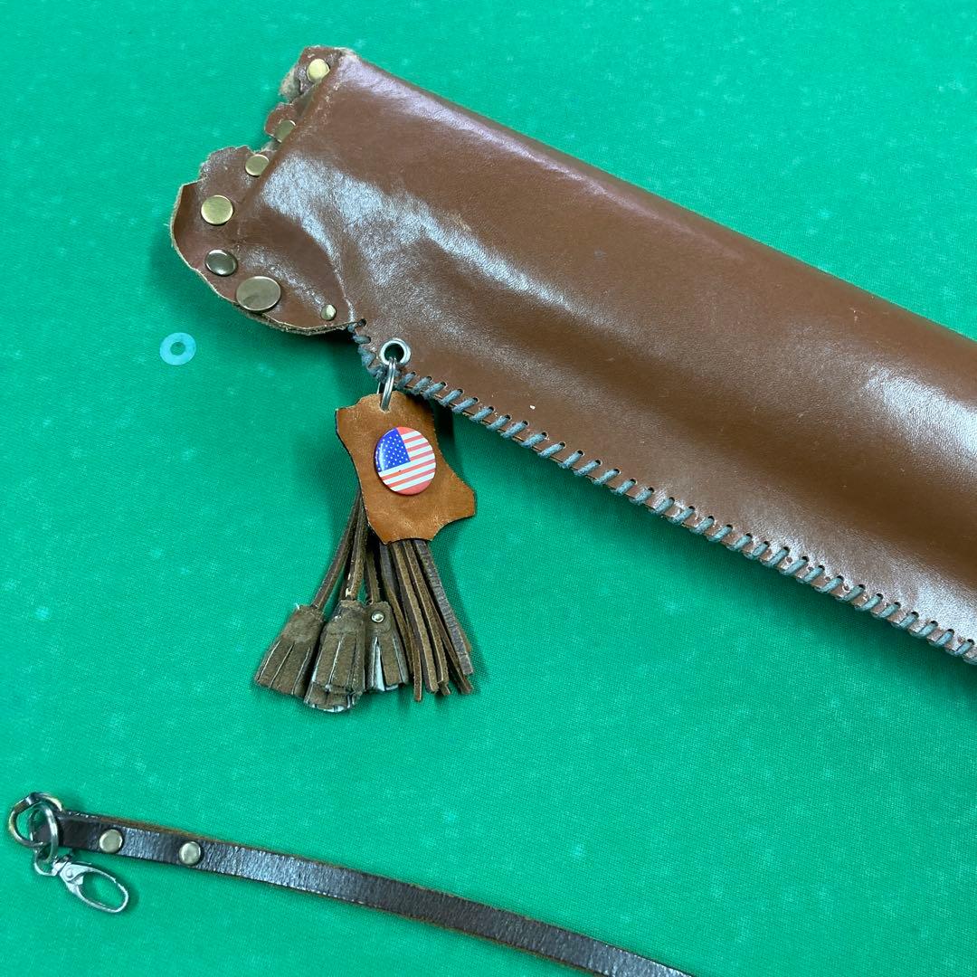 ♣️総本革、手作りキューケース❗️