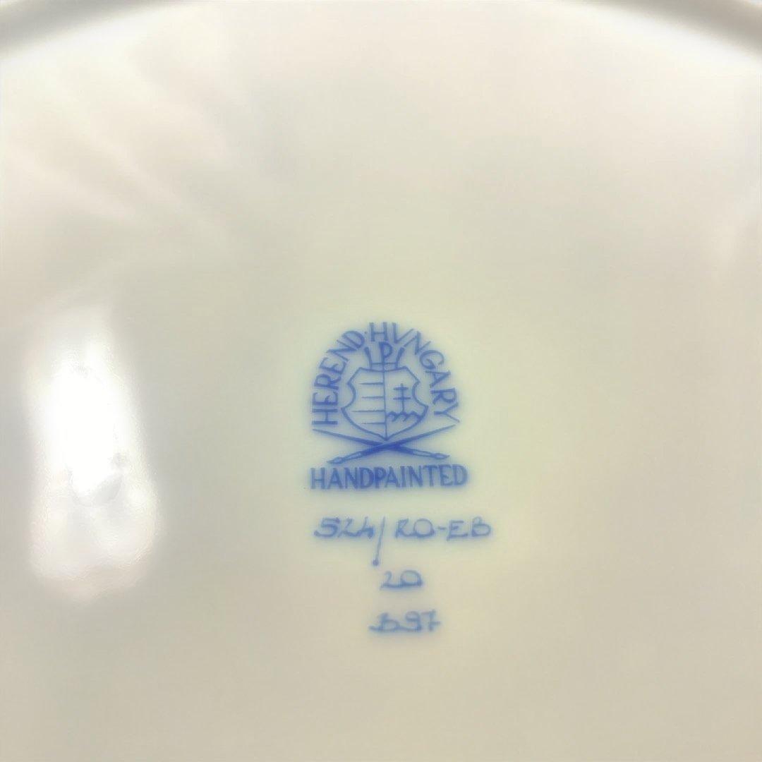 モアヘレンド　ロスチャイルド　バード　ブルースケールプレートハンドペイント