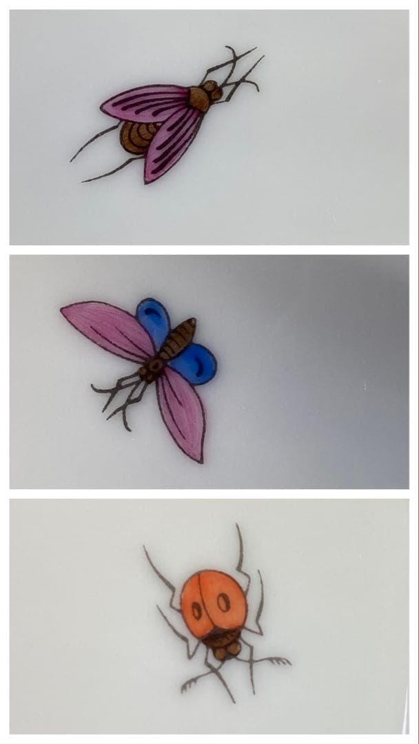 モアヘレンド　ロスチャイルド　バード　ブルースケールプレートハンドペイント