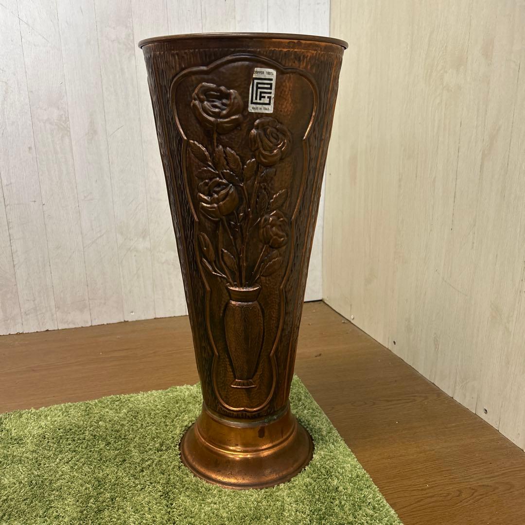 イタリア製　ブロンズ 銅製 傘立て アンティーク ヴィンテージ