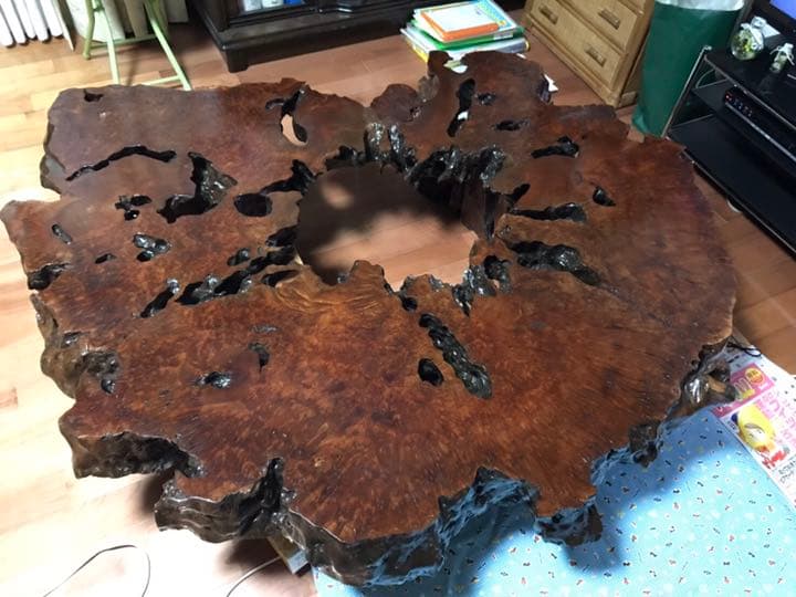 ９０年ほど前のアンティーク品・座卓テーブル・ ダイニングテーブル・ 飾り台